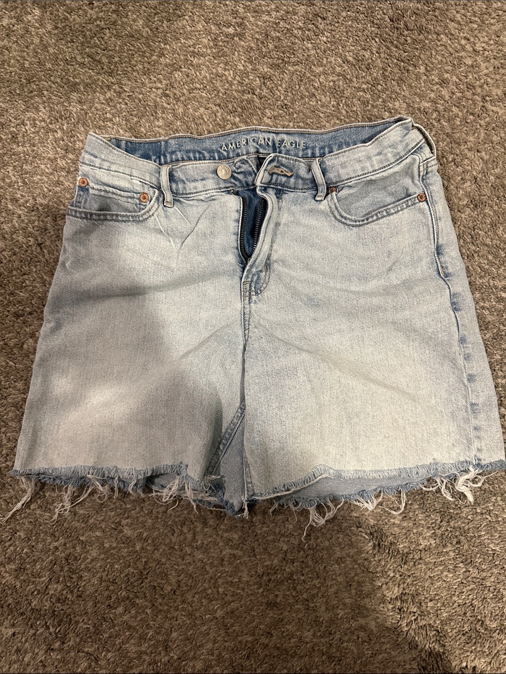 American Eagle Outfitters Light Blue Cutoff Denim Shorts Size 8